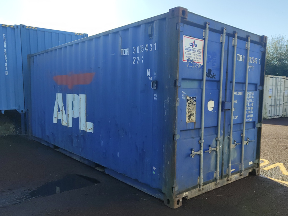 A 20 x 8ft Standard Container in Ex-Hire Fleet condition, located in Glasgow (Blochairn)