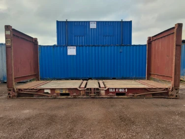 20 x 8ft Flat Rack Container - Cargo Worthy - Glasgow (Blochairn)