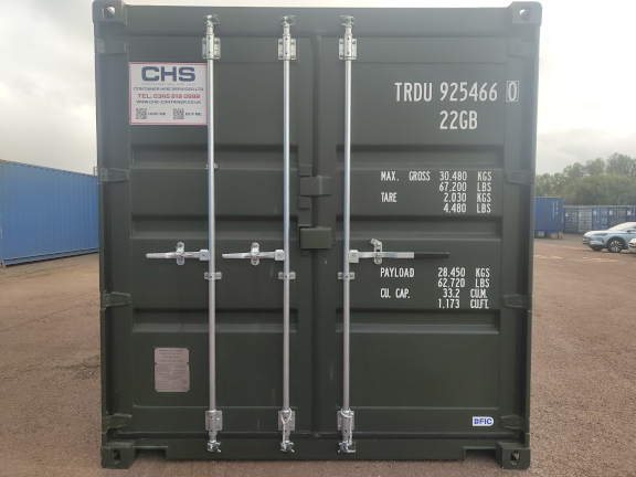 A 20 x 8ft Standard Container in New (One-Trip) condition, located in Glasgow (Blochairn)