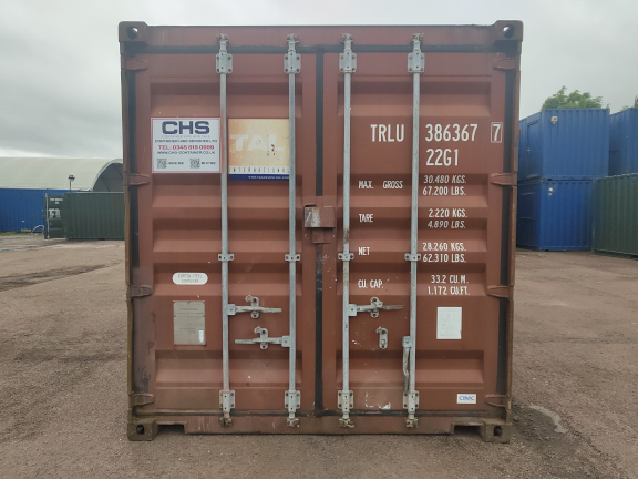 A 20 x 8ft Standard Container in Wind-and-Watertight condition, located in Glasgow (Blochairn)