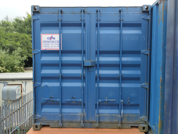 A 10 x 8ft Standard Container in Ex-Hire Fleet condition, located in Glasgow (Blochairn)