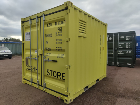 A 10 x 8ft COSHH Store in Nearly-New condition, located in Glasgow (Blochairn)