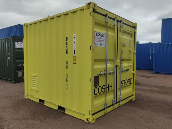 A 10 x 8ft COSHH Store in Nearly-New condition, located in Glasgow (Blochairn)