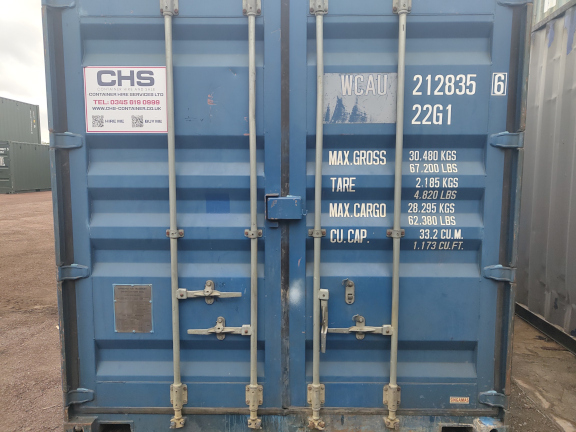 A 20 x 8ft Standard Container in Ex-Hire Fleet condition, located in Glasgow