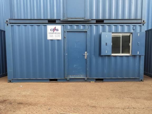 A 20 x 8ft Canteen Unit in Ex-Hire Fleet condition, located in Glasgow (Blochairn)